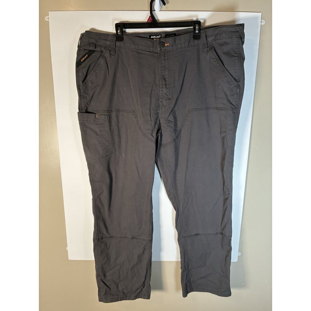 Ariat Rebar M4 Pants Mens 44x30 Relaxed Straight Leg Grey Workwear Durable
